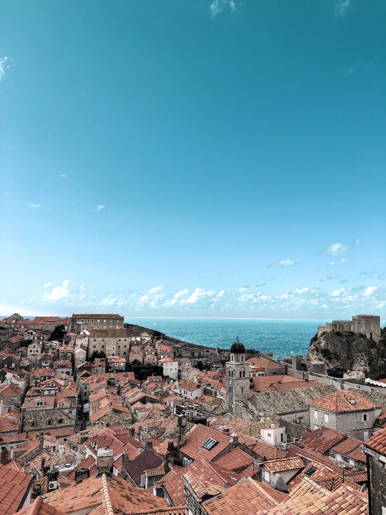 Cityscape Uner Blue Sky