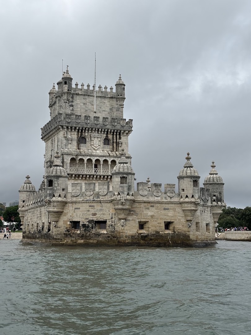 Belém Tower beside the Tagus River in Lisbon