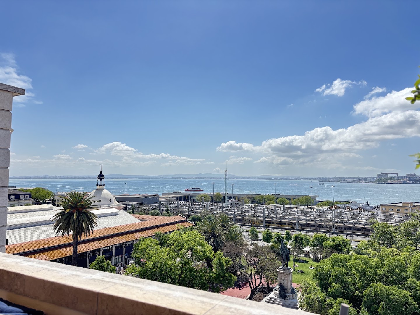 Tagus River view near Cais do Sodré in Lisbon