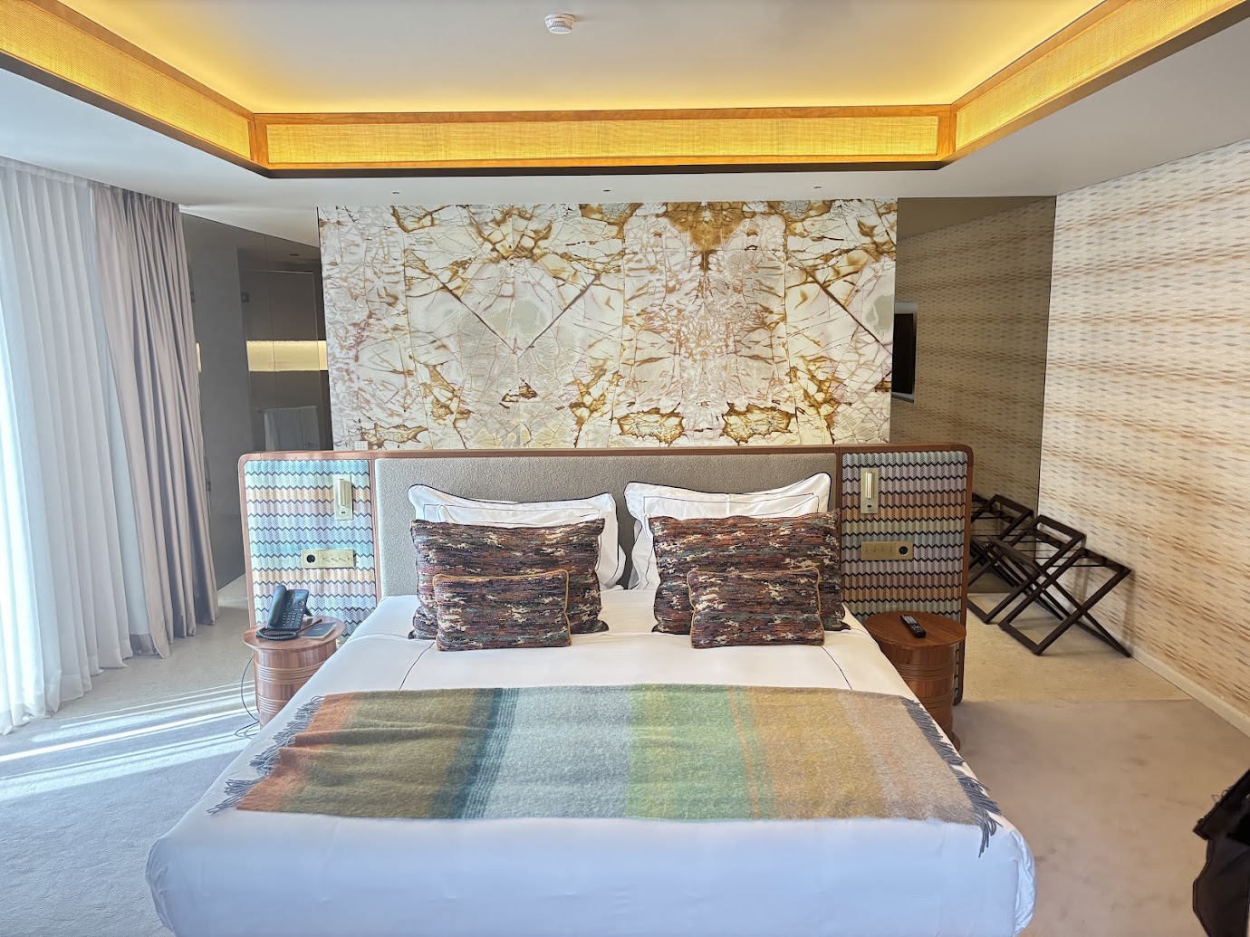 Bedroom in my parents’ suite at Vinha Boutique Hotel