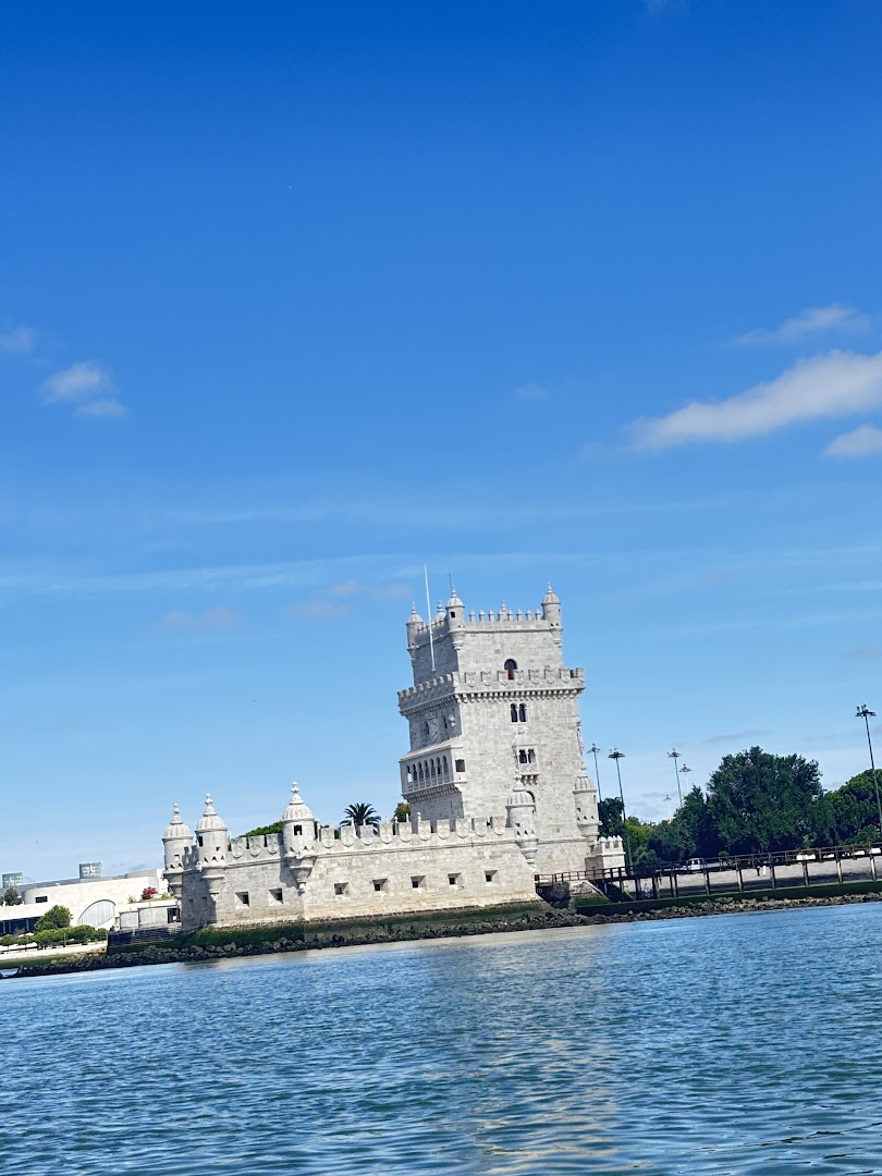 Belém Tower beside the Tagus River in Lisbon