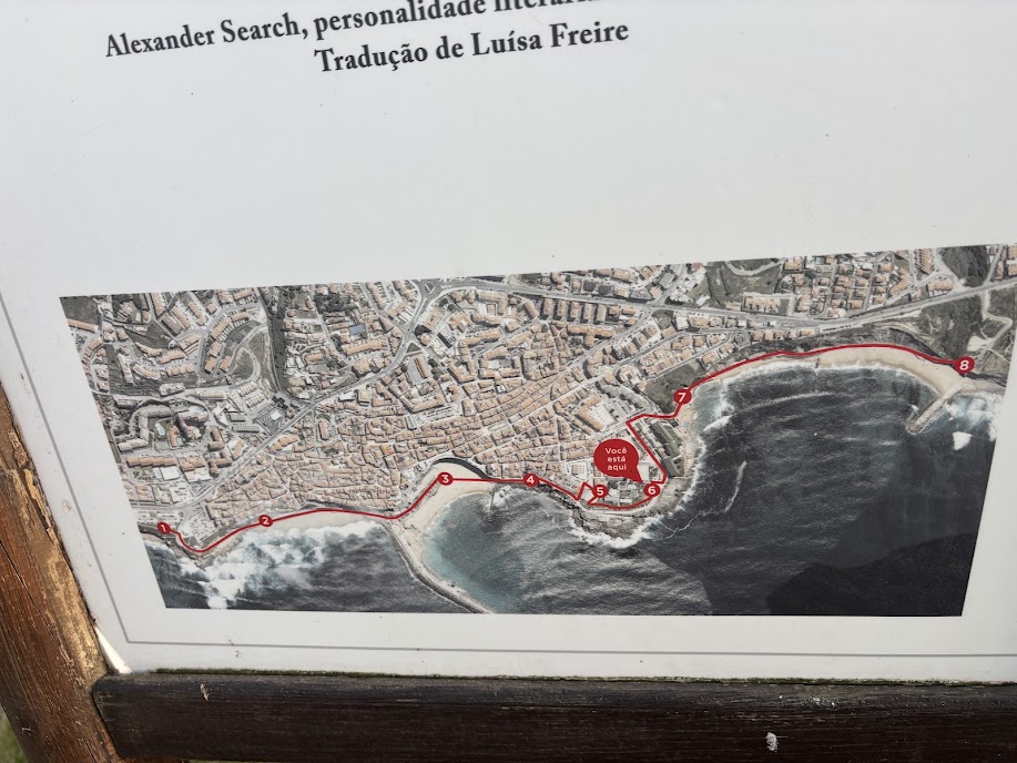 Coastal orientation map for exploring Ericeira