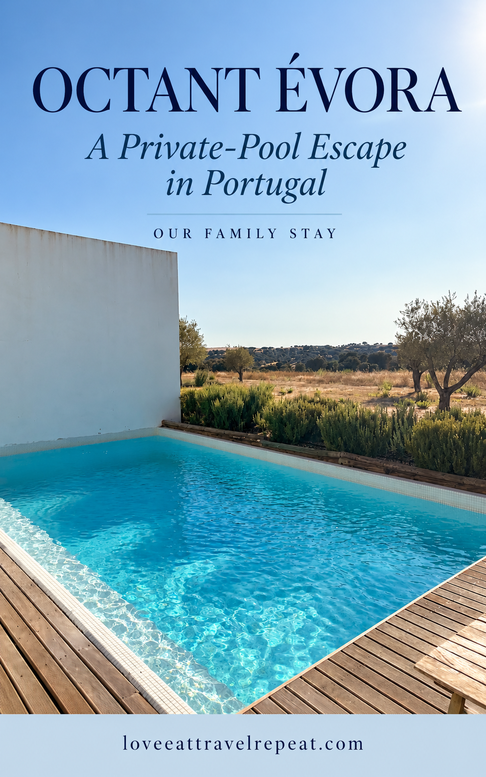Octant Évora private-pool villa Pinterest pin: A Private-Pool Escape in Portugal
